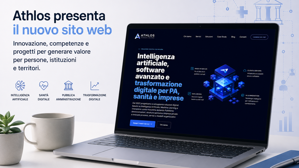 Il primo articolo del Blog di Athlos con una specifica sulla homepage.