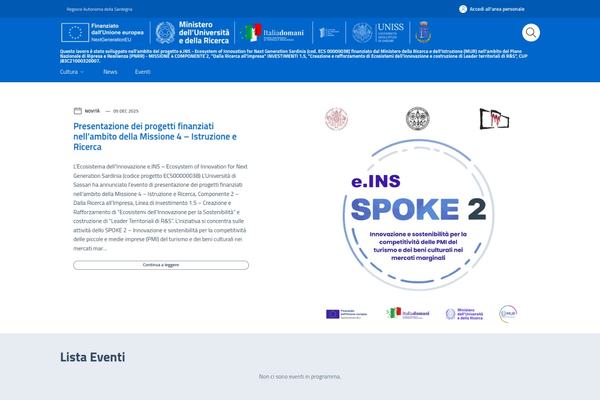 Scopri la presentazione dei progetti finanziati nell'ambito della Missione 4 - Istruzione e Ricerca, Spoke 2 UNISS, dedicata all'innovazione e sostenibilità.